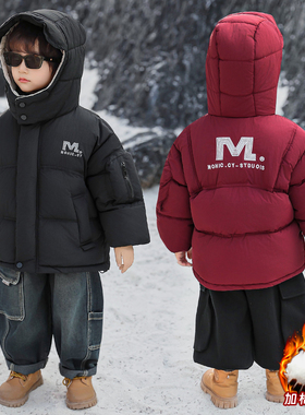 童装男童棉衣外套2025新款儿童冬季加厚羽绒棉服男孩冬装棉袄保暖