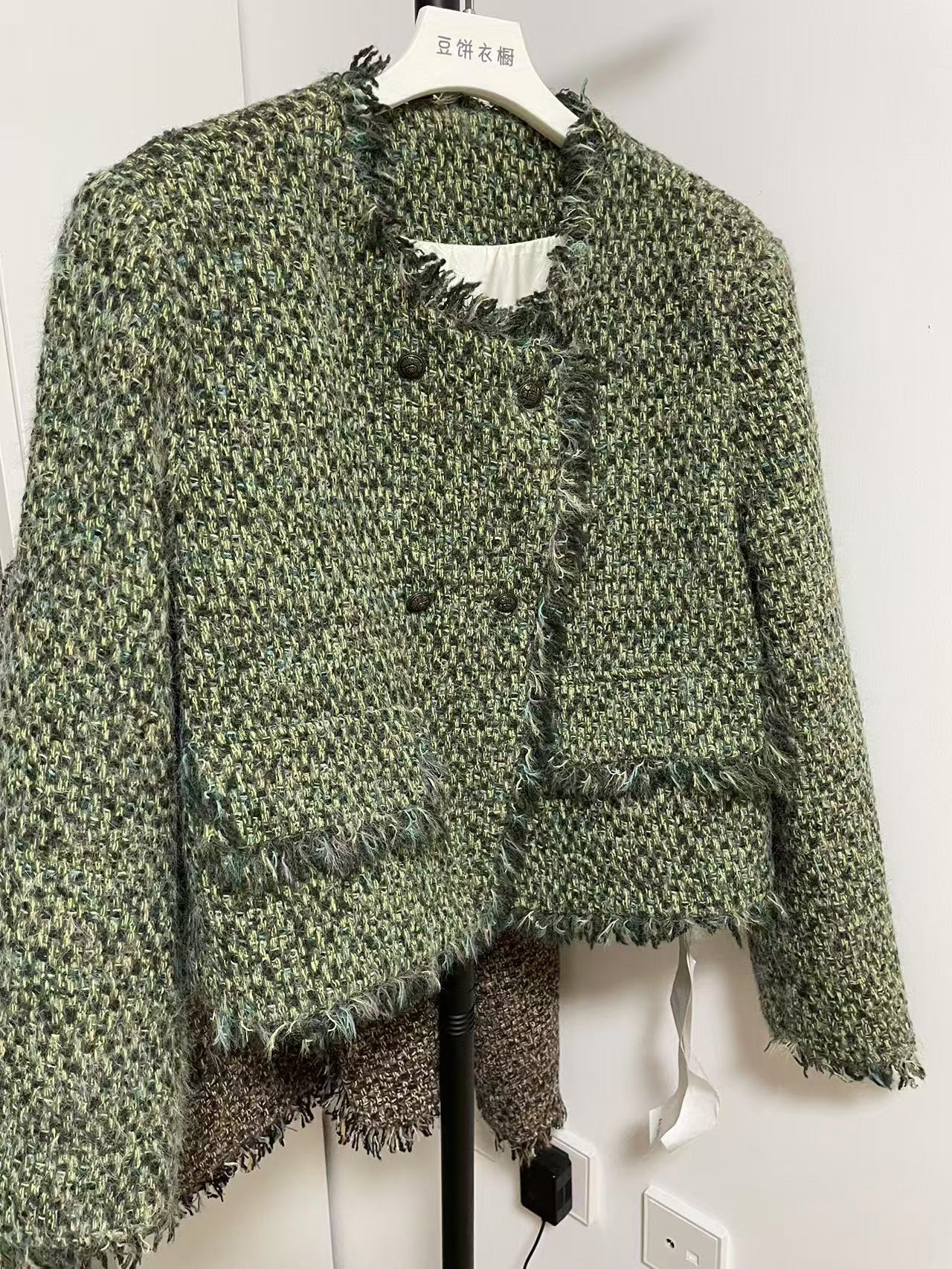 2024新款韩版百搭双排扣流苏边气质名媛小香风羽绒服外套女,女装/女士精品,羽绒服,淘宝优惠券,粉丝福利购,淘宝优惠卷