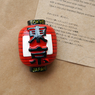 出口东京灯笼日本传统雷门 机场同款旅游纪念洞洞板冰箱贴磁性贴