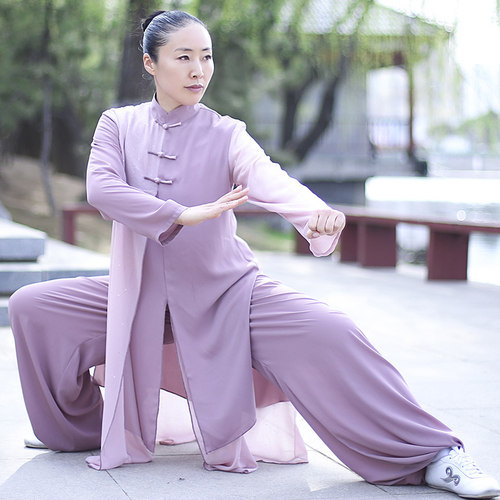 马蕾太极女式春夏风男款练功服