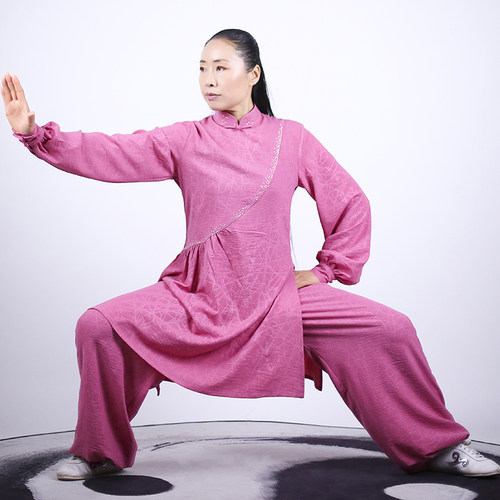 时尚中长款太极服女2022