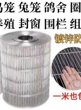 铁丝网围栏养殖自制鸡兔鸟笼子网片鸽舍围网镀锌防锈网格阳台防护