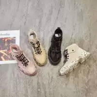 Martin boot nữ mùa hè thoáng khí 2019 mới kiểu Anh mỏng sa mạc bốt cao cổ giày cao đến mắt cá chân - Giày ống giày cao cổ nữ