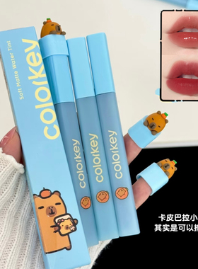 Colorkey珂拉琪卡皮巴拉水雾唇露女口红唇釉丝绒镜面雾面不易沾杯