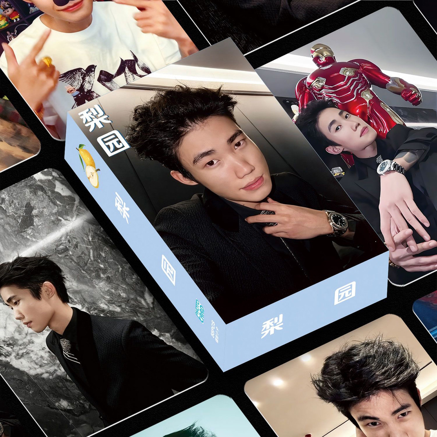 55张梨园镭射小卡拍立得三寸圆角