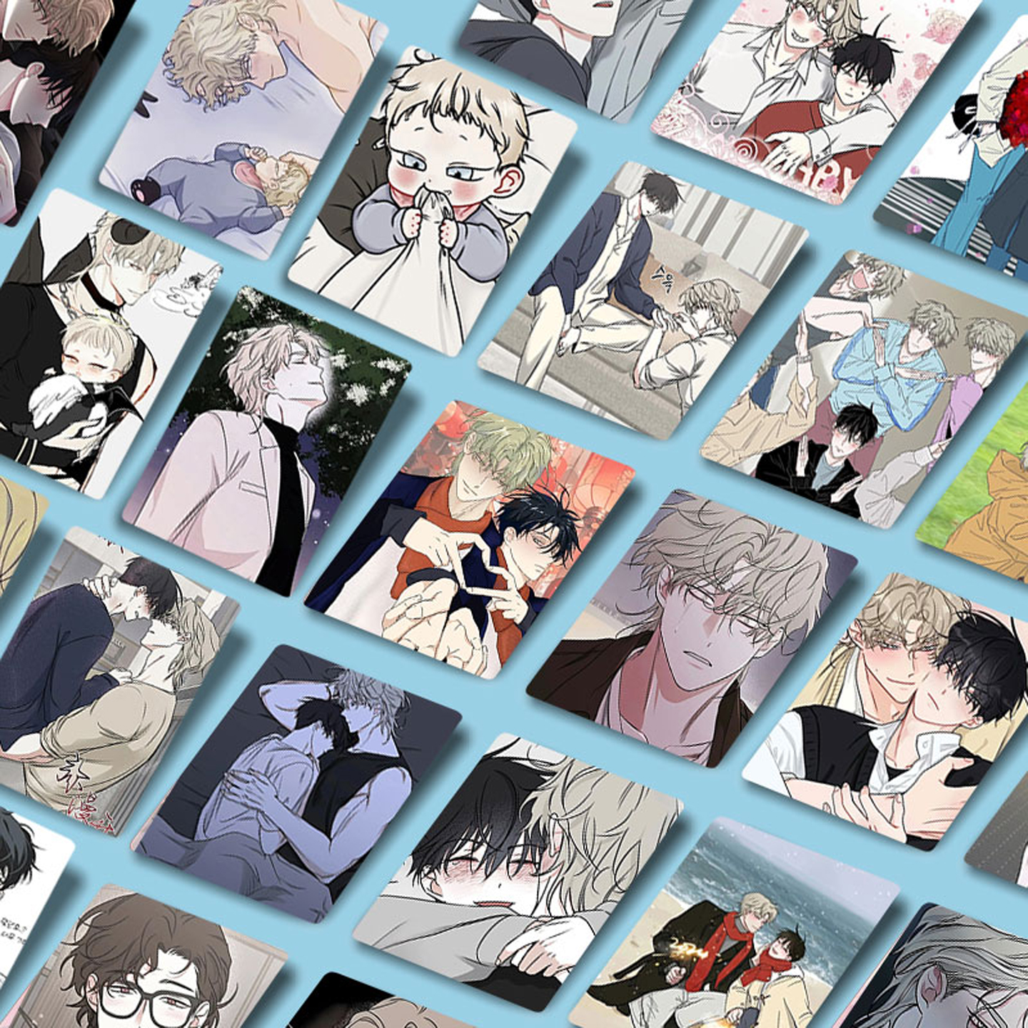 韩漫海边之夜55张不重复LOMO卡