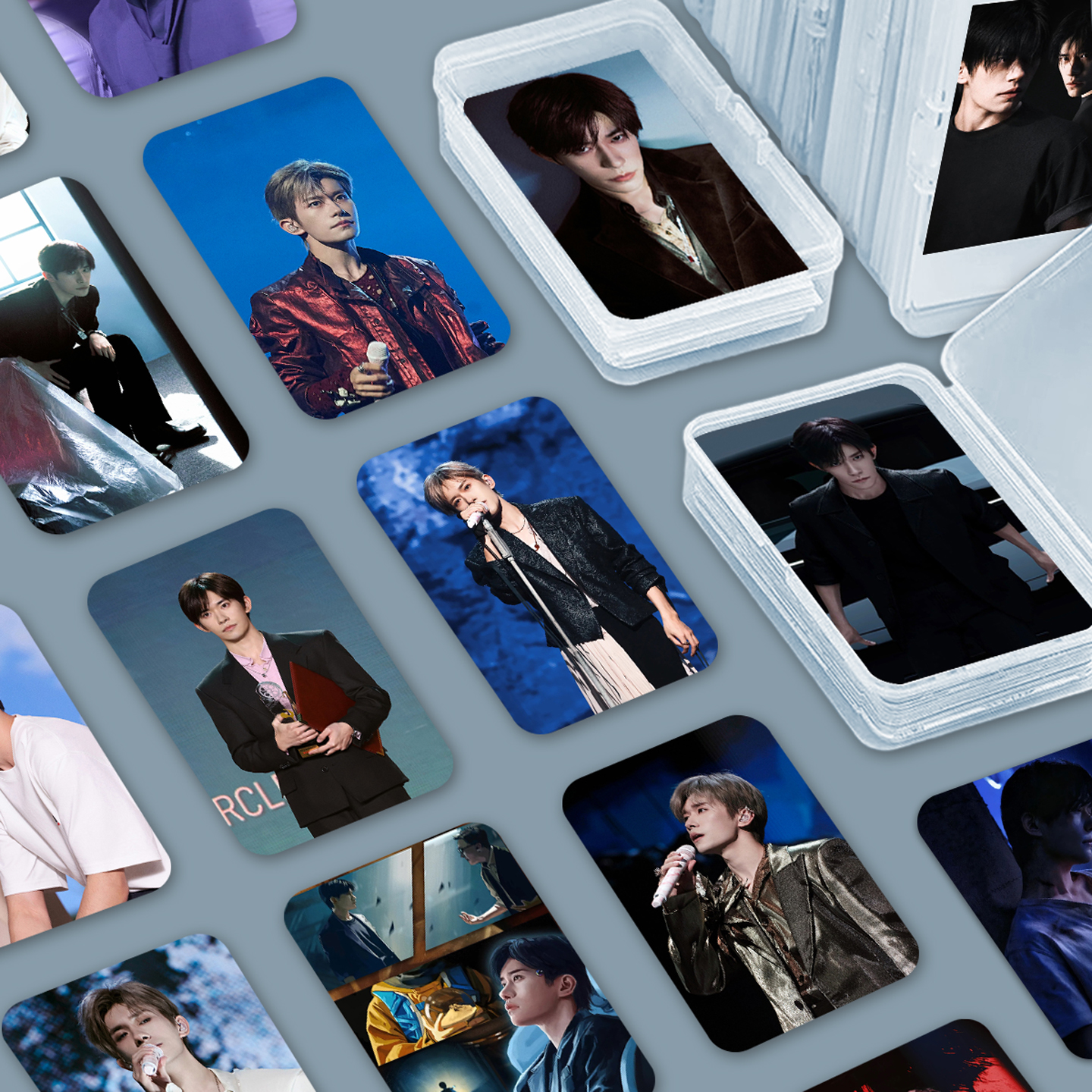 易烊千纱小卡55张日常赠送卡片