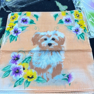 十条装 A201 棉纱印花手帕