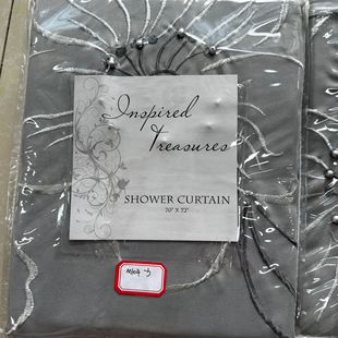 M104 180cm两袋 3雾灰色钉珠窗帘175