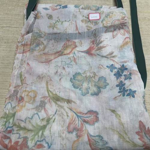 DZ127 亚麻印花泡泡纱帘130*180