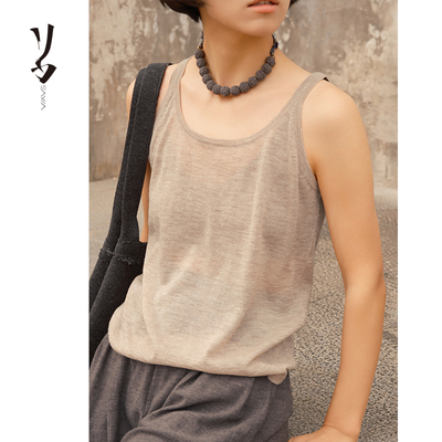 羊绒背心细肩带款简约透气