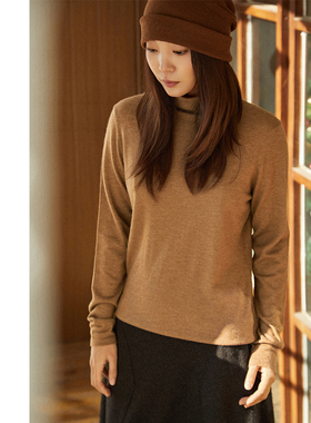 Say Ya【幻】日常的常 绒中精纺72支高领羊绒打底衫 弹力基础