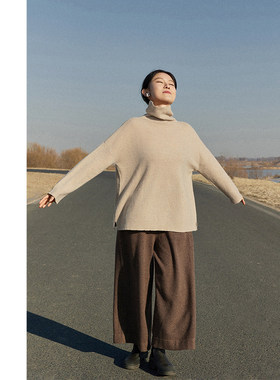 Say Ya【幻】山织系列·轻岩松影纱纹理高领套头上衣