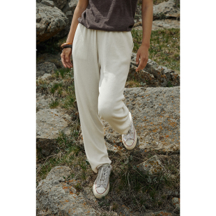 干爽 Say 真丝羊绒凉感显瘦锥裤 然 垂坠