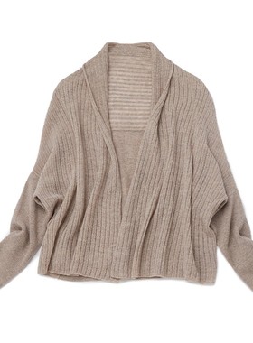 Say Ya【幻】独特的平凡 异形多用抽条羊绒开衫 空调房