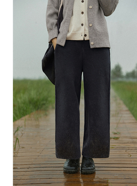 Say Ya【幻】经典升级版行者云加厚羊绒直筒裤 高腰/保暖