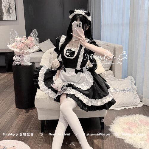 Miubby「骨寂喵喵」日系软妹亚文化万圣节cos女仆装lolita蛋糕裙