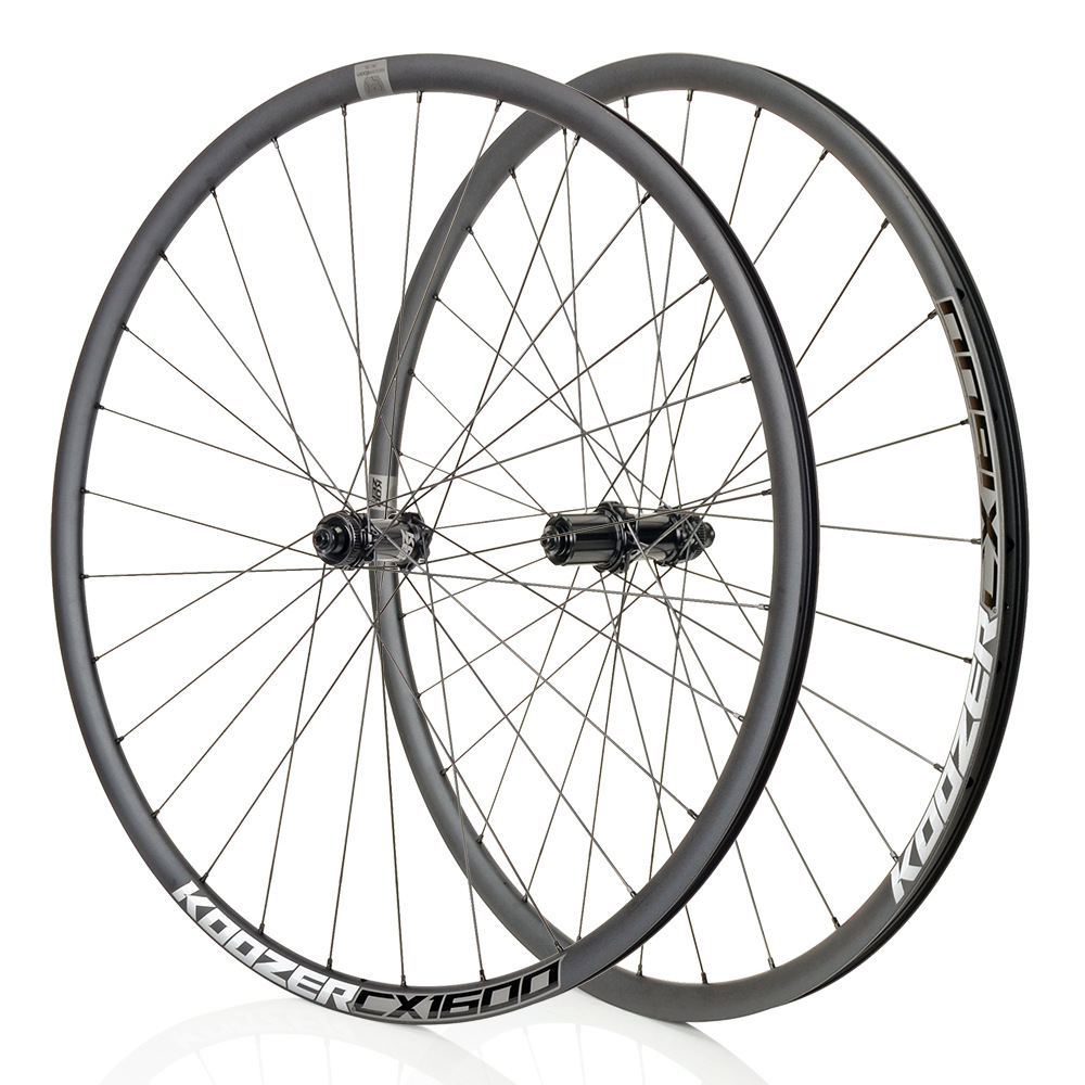 KOOZER CX1600公路自行车中锁碟刹轮组700C Gravel砾石准真空瓜车