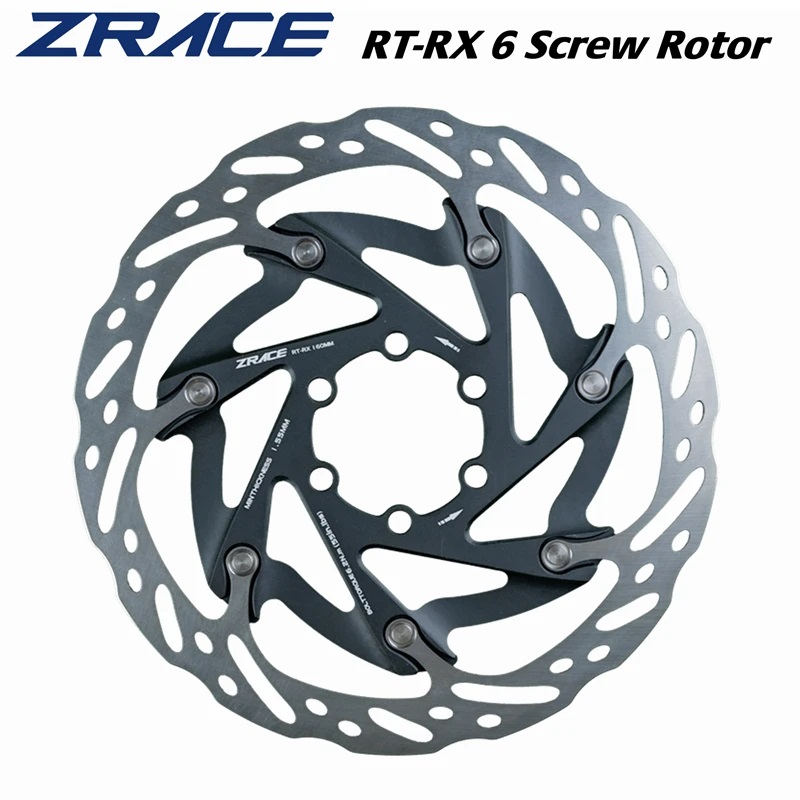 ZRACE 自行车刹车碟片公路山地车超轻散热碟片中锁 六钉 160mm