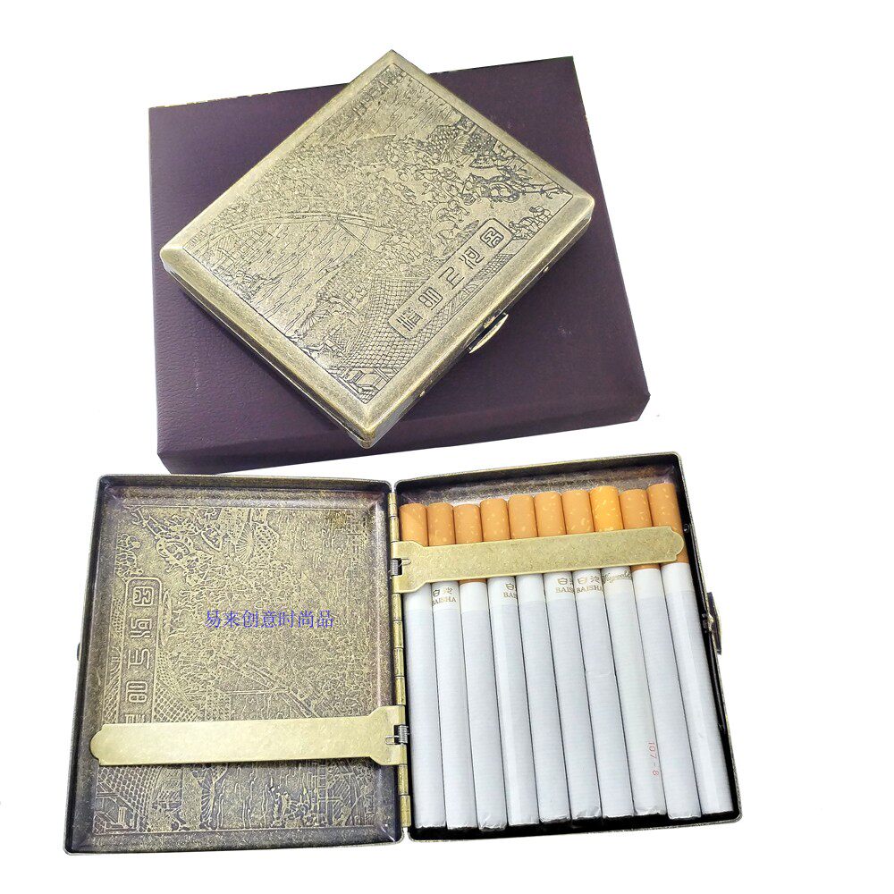 酷宝烟盒金属精美仿古铜