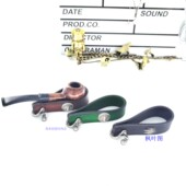 皮革精美便携简约烟斗架 金属狮子标烟斗架 11984 时尚