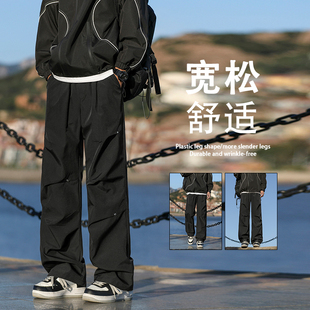 2025男士 冲锋裤 外贸原单新款 高街长裤 运动宽松 休闲美式 秋冬季