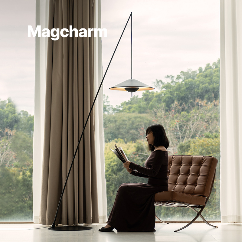 诺克Magcharm钓鱼灯落地灯设计师沙发客厅卧室高级装饰氛围护眼