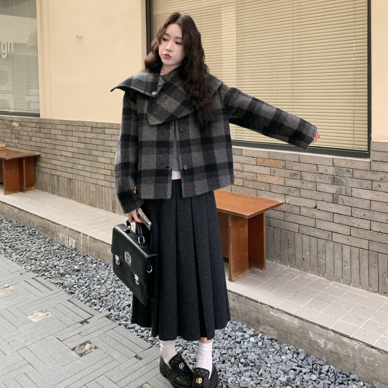 竞品毛呢外套,女装羊绒大衣,2B218