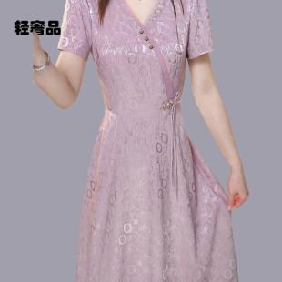 朗姿约定新中式国风改良旗袍连衣裙2026新款女夏季高端年轻妈妈