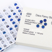 奥地利水晶施家华子4869蹦迪球6MM耳钉配件灯泡球DIY美甲饰品钻球