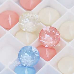 施家1088尖底L162i冰粉L163i天空蓝L164i亚麻黄美甲堆钻摩卡饰品