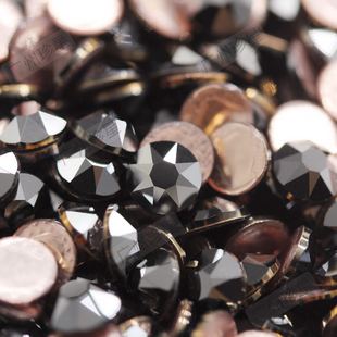 不掉底 美甲平底烫钻280HEM 正品 奥地利施家水晶华子2038HF黑矿