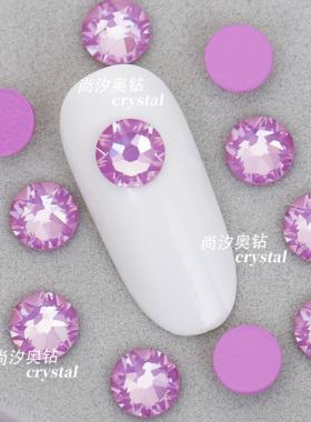 正品施家2088平底圆形L181L天堂紫美甲饰品钻耳环耳钉宠物发夹diy