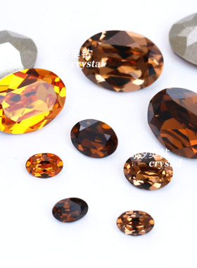 秋季新品施华洛4120鸽子蛋1202深橙色美甲1402浅烟黄堆钻1403烟黄