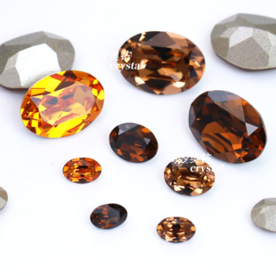 秋季新品施华洛4120鸽子蛋1202深橙色美甲1402浅烟黄堆钻1403烟黄