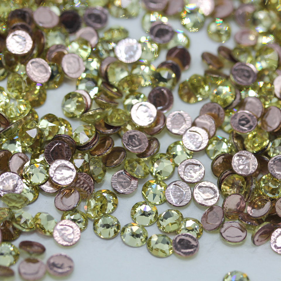 正品奥地利施家水晶华子213淡黄色圆形平底美甲烫钻水晶饰品,彩妆/香水/美妆工具,美甲工具,淘宝优惠券,粉丝福利购,淘宝优惠卷