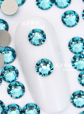 正品施家2088平底圆形263浅翠兰美甲饰品钻耳环耳钉宠物发夹diy