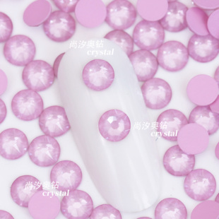 正品施家2088平底圆形L167i淡粉美甲饰品钻耳环耳钉宠物发夹diy