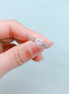 饰品锆石钻四爪生日戒指送女友