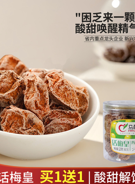 【买1送1】 120gx1瓶话梅皇 甘甜话梅蜜饯果脯话梅李子肉干咸酸