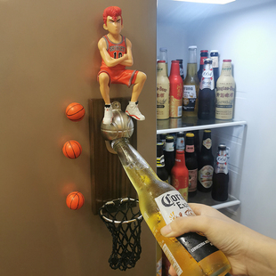 文涛网红篮球壁挂式啤酒起子