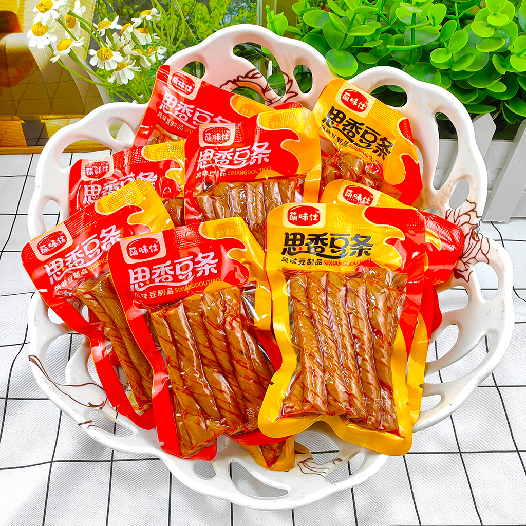 香辣小豆筋相思卷豆条辣条零食休闲食品豆制品独立包装风味小吃