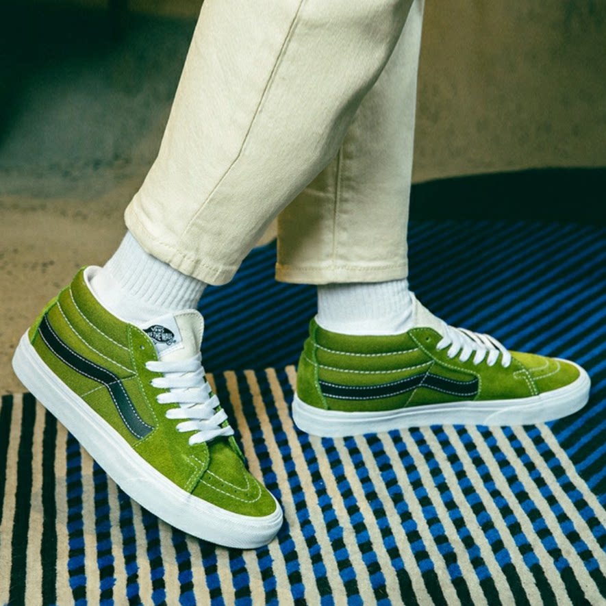 Vans SK8 防滑耐磨舒适简约休闲中帮板鞋男女同款墨绿VN0A3WM3WZ6