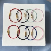 全新甩卖适用于大福钢丝绳小红书牛皮绳串珠本命年新生儿红绳