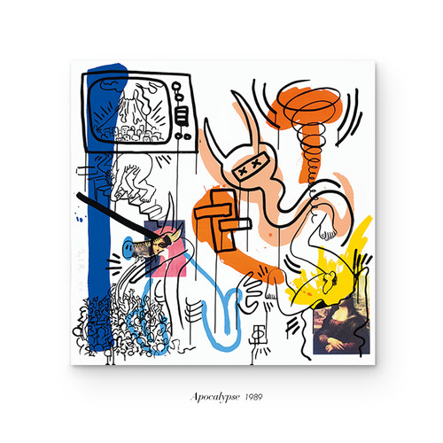 KeithHaring凯斯·哈林Apocalypse启示录 涂鸦波普现代家居装饰画