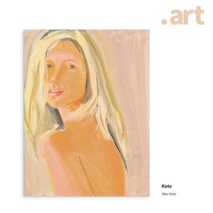 现代家居客厅卧室书房裸色北欧装饰画挂画 Alex Katz 艺术衍生品