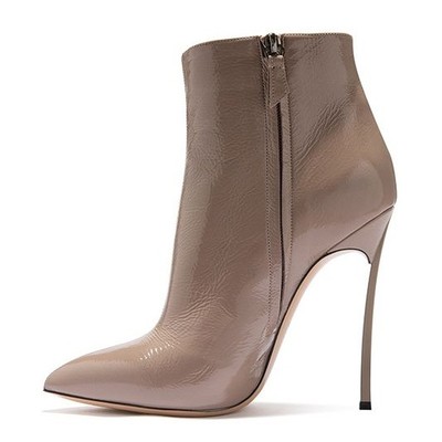 手工精制高跟短靴性感显身材百搭