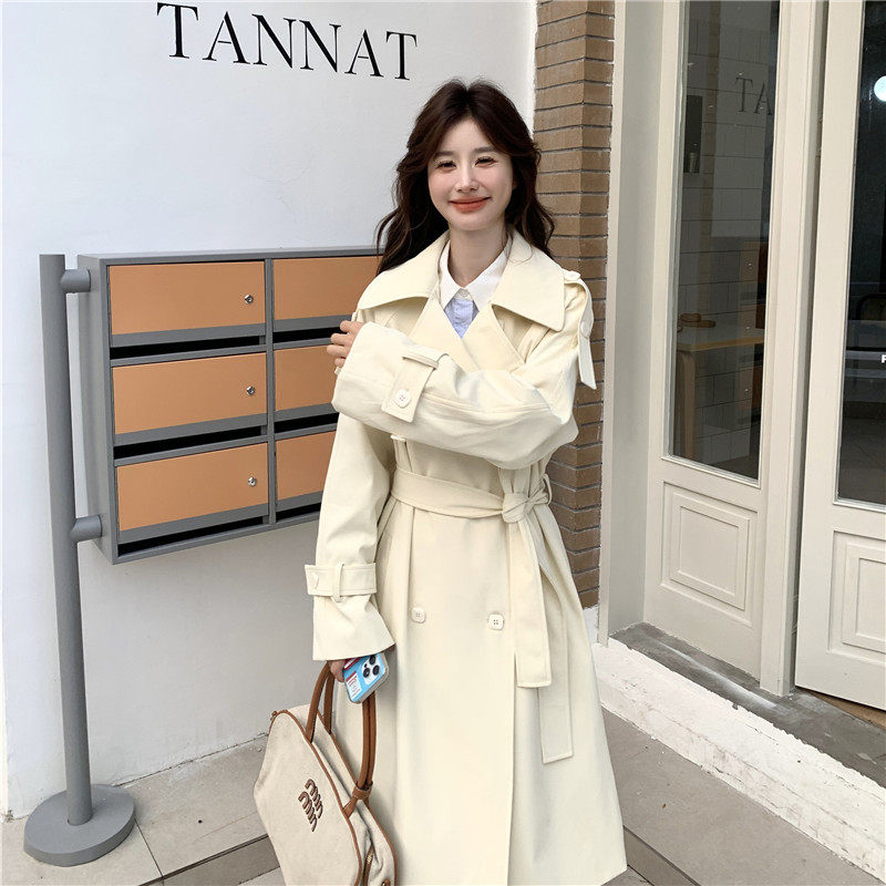 [现货】25年新款甜玉米色中长款风衣浙宝B252-2507-P150-K238，女装风衣，浙宝252