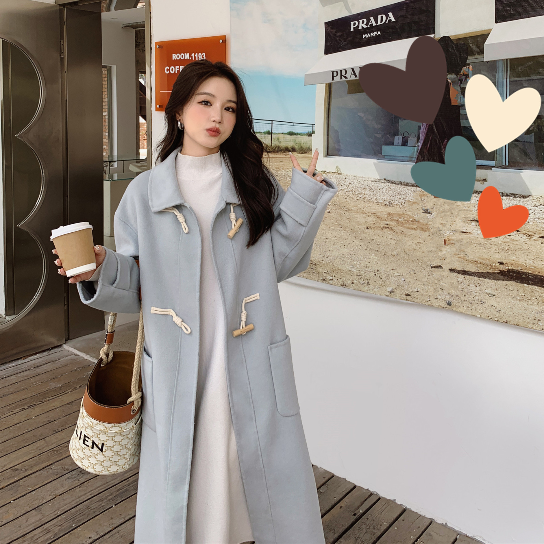 【现货】手缝双面羊毛大衣B252-882139-P245-K368,女装毛呢外套,浙宝252