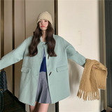【现货】手缝双面羊毛外套D252-D22028-P225-K348，女装毛呢外套，浙宝252